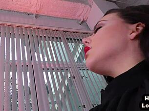 perky boobs babe fingers shaved pussy giving dirty joi instructions