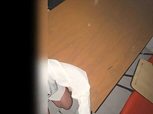big tits milf teacher fucked by student in dark classroom!