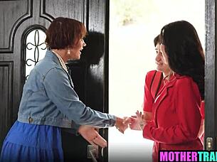 Milfs Swap Partners in Wild Redhead Brunette 4some Fucking Frenzy