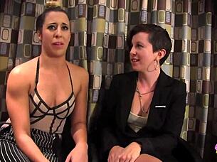 tina horn andre shakti passionately fist and toy each other