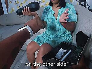 Stepmom Discovers Toy Pleasure With Leyne Rodriguez