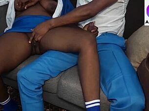 lucky schoolboy licks wet pussy before hardcore doggystyle pounding!