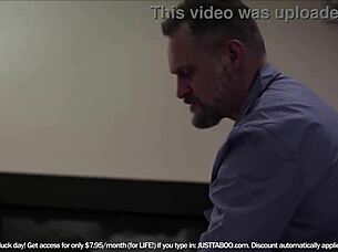 show stepgrandpa how mad you are with our lesbian tits play