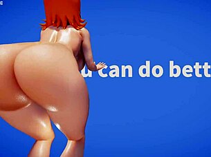 nora's big tits ass workout gets sweaty