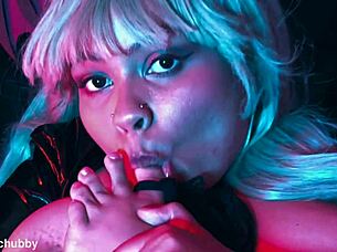 Morrigan's latex pantyhose foot stuffing mystery