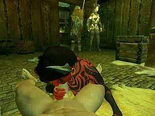 skyrim succubus deepthroats cock pov outdoor whore style