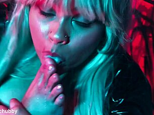 Morrigan's latex pantyhose foot stuffing mystery