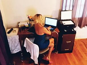 Blonde Babe's Sexy Striptease in Heels Compilation!