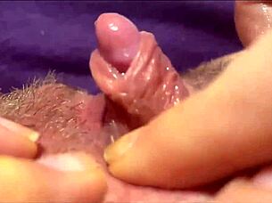 big clit pulses in intense closeup orgasm