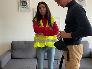 Bus Conductor Caught CHEATING - Punished with Rough DOGGY!