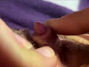 big clit pulses in intense closeup orgasm