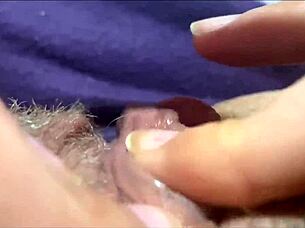 big clit pulses in intense closeup orgasm
