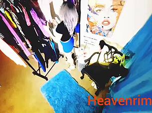 Blonde Babe's Sexy Striptease in Heels Compilation!