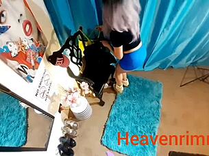 Blonde Babe's Sexy Striptease in Heels Compilation!