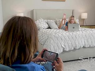 Blonde teen cousin bonds with taboo sex time now