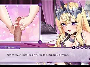 arrogant kaiju princess daigneux gives epic footjob creampie fetish 😈👣💦