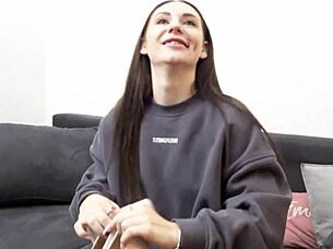 german scout picks up skinny emma evans for wet pussy casting fuck