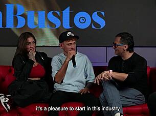 Sara blonde takes huge dick savagely while cuckold husband watches