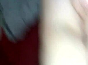 Ginger BBW lady toys big tits post-parade!
