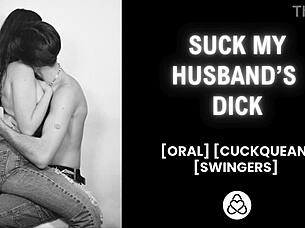 Cuckquean observes husband with another woman in erotic tale