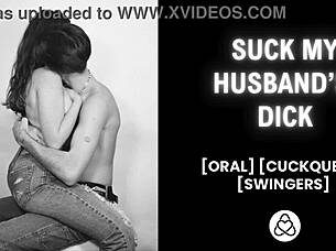 Cuckquean observes husband with another woman in erotic tale
