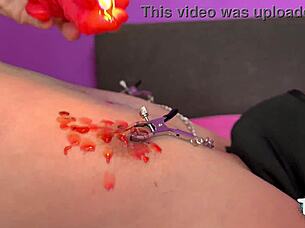 Brutal farting hot wax ass fucking cum swallow punishment