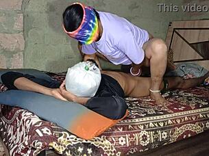 Desi Indian girl indulges in steamy sex video