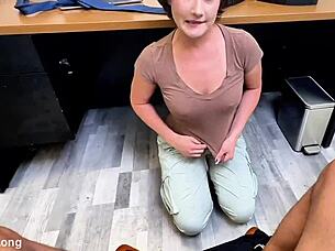 Sexy Skinny Pawg Gulps Massive Bbc Cum Load