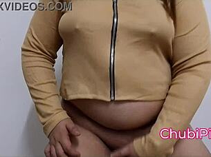 pregnant dancer queen teases huge natural tits in scandal