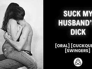 Cuckquean observes husband with another woman in erotic tale