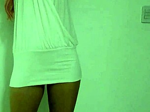 skinny petite slut strips teases shaking small waist ass in sexy homemade solo