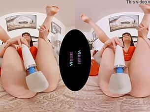 vrallure fuck doll rides vibrator in perfect outfit