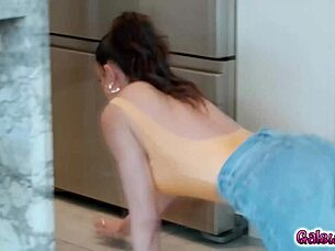 penny barber and nicole kitt plug asses in playful lesbian tribbing