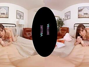 vrallure fuck doll rides vibrator in perfect outfit