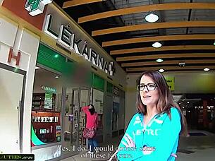 Shy Teen's Public Mall Tease Tempts You?