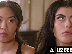 lez be bad as petite milf liv revamped straps kimmy kimm and gal ritchie