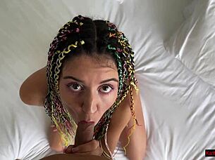 Rastafarian teen smokes then begs anal outdoors 🔥🍃🍑