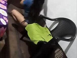 caught my brunette milf neighbor homemade doggystyle pounded by stranger's monster cock roughly