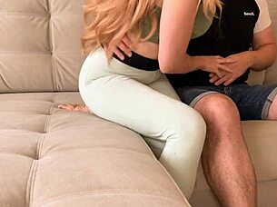 russian stepmom fucks to keep secret with creampie talk