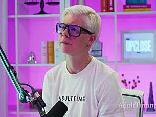 casting hopeful builds courage for her big tits pornstar interview debut