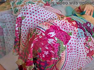 Desi Indian babe endures painful anal with muscular lover