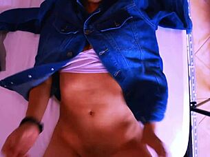 Shy Married Neighbor Seduces Guest in Bedroom