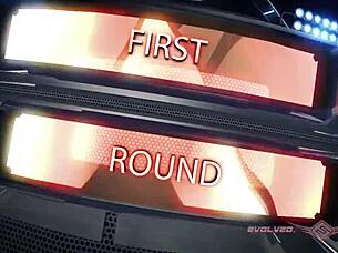 Lydia Black wrestles nude then gets fucked hard