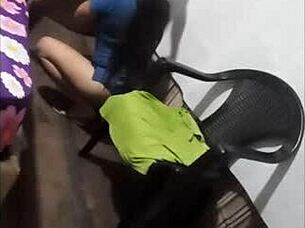 caught my brunette milf neighbor homemade doggystyle pounded by stranger's monster cock roughly