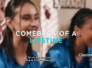 girls like blake blossom nicole doshi hailey rose and ameena green bet on squirting scissoring pleasure