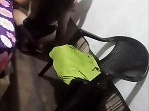 caught my brunette milf neighbor homemade doggystyle pounded by stranger's monster cock roughly