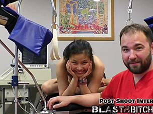 raya nguyen sucks dick and takes a massive cum blast in her pussy pov