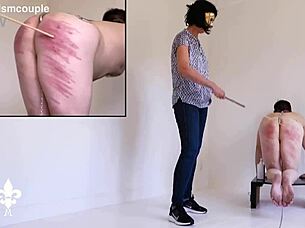 ow! part 1: brutal caning leads to deep fisting agony
