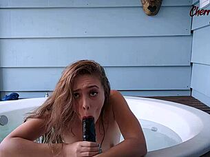 gozando hard in tub squirting wildly wishing for cock to fill my tight pussy