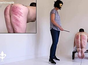 ow! part 1: brutal caning leads to deep fisting agony